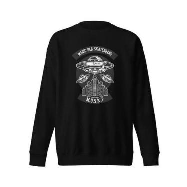 Imagem de Moletom Moskt  skate logo, Preto, XG