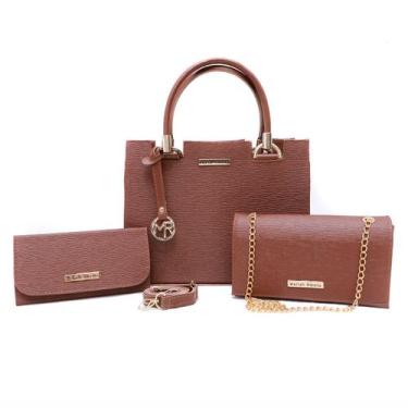 Imagem de Bolsa kit castelo 3 peças exclusiva - MARIAHRIBELLO, Caramelo