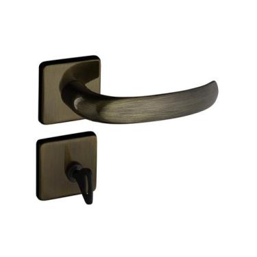 Imagem de Fechadura 406 com Roseta Bronze Oxidado Banheiro - Pado