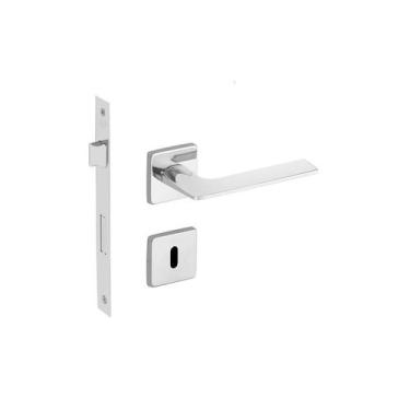 Imagem de Fechadura malba imab interna quarto cromada quadrada cr chave grande 5