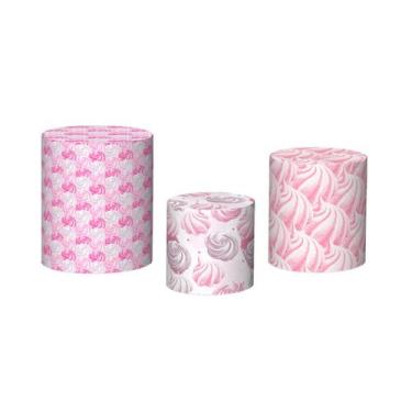 Imagem de Trio De Capa Cilindro  - Fachada Confeitaria Rosa 017 - Via Cores