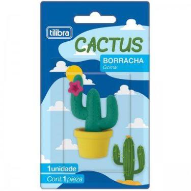 Imagem de Borracha Cactus TILIBRA, VERDE ESCURO