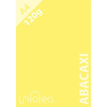 Imagem de Papel A4 120g Abacaxi Candy Color Plus - 10 unidades