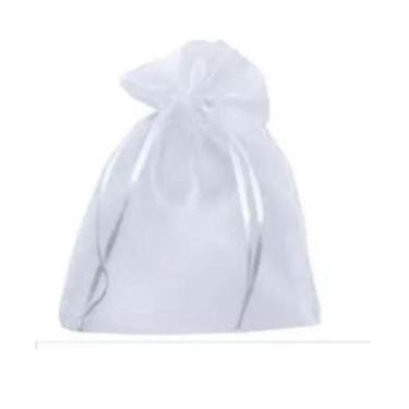 Imagem de 10 pçs/lote Saquinhos De Organza 20x30 Cm Branco - OKABOX