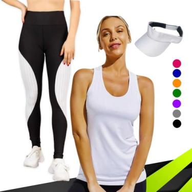 Imagem de CONJUNTO REGATA DRY FIT Tecido furadinho + CALÇA leg LEGGING REDINHA +