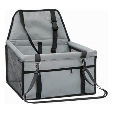 Imagem de Cadeirinha Assento Pet para Carro - Cinza - SPQP, Azul e Cinza