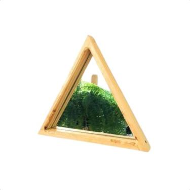 Imagem de Espelho Decorativo Triangular de Madeira - Anama  