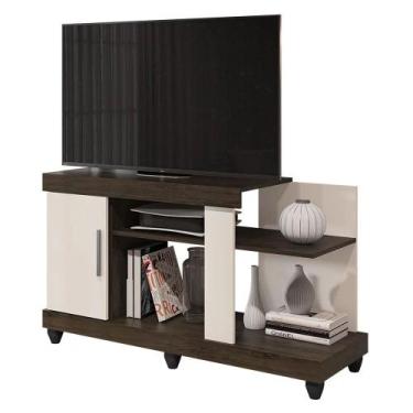 Imagem de Rack Bancada para TV 42 Polegadas 120cm Canadá - Móveis Leão, Carvalho