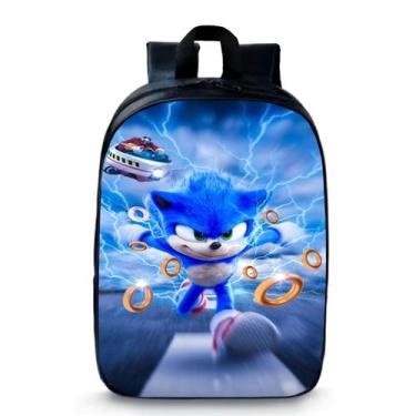 Imagem de Mochila Pré Escolar Pequena Infantil Creche Super Sonic Novidade 59 - 