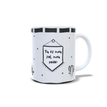 Imagem de Xícara Porcelana Personalizada - "TU ÉS MEU SOL, MEU XODÓ" - Fonte da 