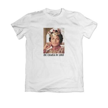 Imagem de Camiseta Básica Michael Jackson - Percepção Camisetas, Branco, M