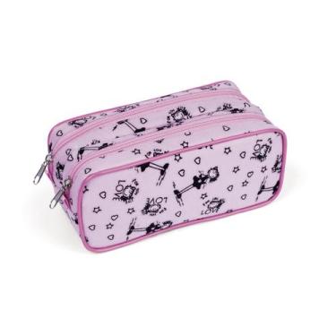 Imagem de Estojo Necessaire Duplo LS EE1202 com 2 divisões - LS Bolsas