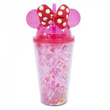 Imagem de Copo Com Laço Orelhas Minnie Rosa - Taimes, Rosa, Minnie