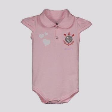 Imagem de Body Polo Corinthians Rosa - Torcida Baby, M