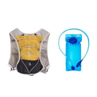 Imagem de menolana Mochila de hidratação Hydro Water Daypack com bexiga de hidratação de 2L Mochila Colete Mochila de hidratação para corrida Camping Corrida Ciclismo, Amarelo