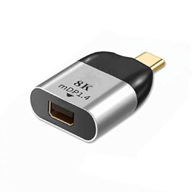 Imagem de Adaptador conversor Cablecc USB-C tipo C para Mini DP Displayport 4K 2K 60hz para tablet, telefone e laptop