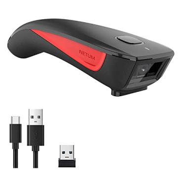 Imagem de NETUM Mini scanner de código de barras 2D Bluetooth, bolso 3 em 1, leitura automática de código de barras QR sem fio, funciona com Windows, Android, iOS, tablets ou computadores - C990
