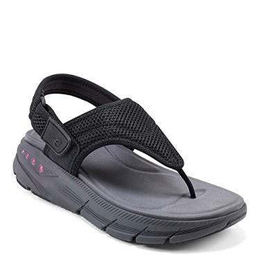 Imagem de Easy Spirit Maxx2 Sandália feminina esportiva, Preto, 11 Wide