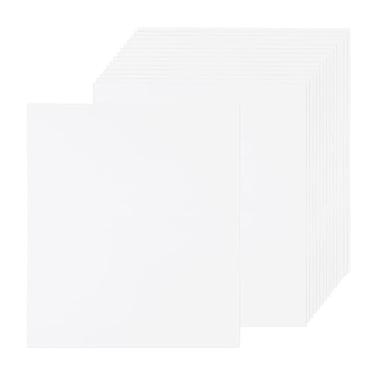 Imagem de Rebower 25 folhas de papel pergaminho envelhecido 90 g/m², folha de papel vintage, [para certificado, convite, envelope] - 21 x 28 cm/branco