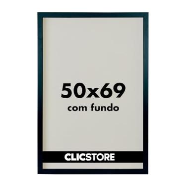 Imagem de Moldura para Quebra Cabeça Grow Puzzle 1000 peças 50x69 cm sem Vidro Decoração Interiores Parede Sala Escritório Office (Preto)