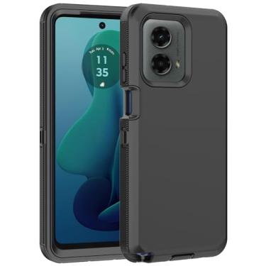 Imagem de Aimoll-88 Capa para Moto G 5G 2024, proteção resistente contra quedas, capa protetora resistente à prova de choque à prova de poeira para Motorola G 5G 2024 (preta sem protetor de tela)