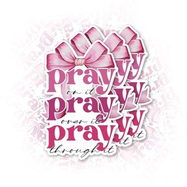 Imagem de Conjunto de 3 peças Adesivo Engraçado Laço Rosa Verso da Bíblia Cristã Jesus Meme Adesivo Humor Livreiro Chapéu Rígido Impermeável 5 cm Vinil Recortado para Garrafa de Água Laptop Telefone para Amigo