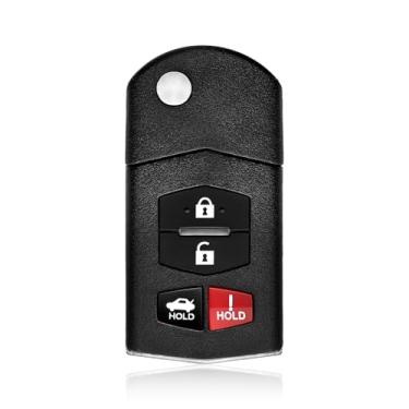 Imagem de Keylessbest Substituição para 2008 2009 2010 2011 Mazda 3 6 Hatchback Sedan Wagon Miata MX-5 RX-8 Key Fob Controle Remoto KPU41788 4 Botões 315MHz