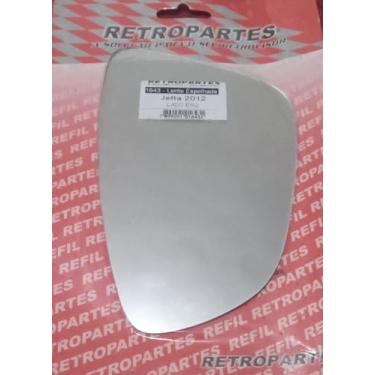 Imagem de Vidro do Espelho Retrovisor para Volkswagen Jetta 2011-2016, Lado Esquerdo, Sem Base, Lado do Motorista