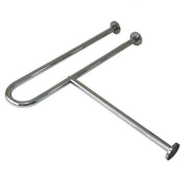 Imagem de Barra de Apoio Fixa para Vaso 80cm em Inox Polido Geris
