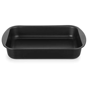 Imagem de FORMA RETANGULAR FUNDA ANTIADERENTE ALUMINIO PRETO 34CM