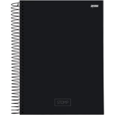 Imagem de Jandaia - Caderno Espiral Univ CD 10 matérias 200fls Stomp Preto