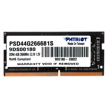 Imagem de Memória RAM para Notebook Patriot Signature 4GB DDR4 2666MHZ
