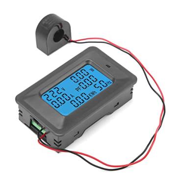 Imagem de Dispositivo de Monitoramento de Energia do Medidor de Corrente de Tensão Residencial 6 Em 1 100A Com Transformador de Corrente - Monitor de Energia Preciso para Uso Doméstico e