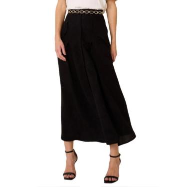 Imagem de Saia Feminina Dudalina Maribela Longa Preta - 16041141-Feminino
