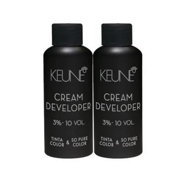 Imagem de Kit Keune Tinta Color & So Pure Color 3% - 10 VOL Oxidante Cremoso 60ml (2 unidades)