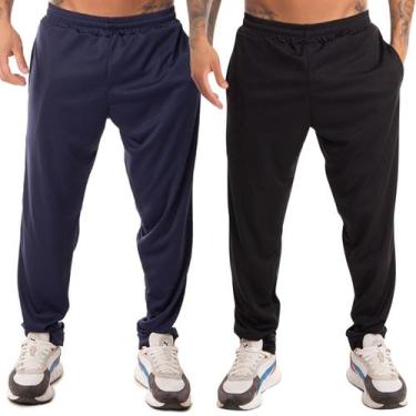 Imagem de Kit 2 Calça Masculina Esportiva Slim Jogger Dry Fit Com Bolso Fristyle