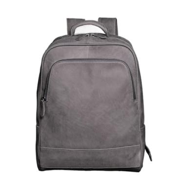 Imagem de Mochila masculina vintage de couro genuíno mochila de viagem ao ar livre para homens de grande capacidade Bolsa(G)