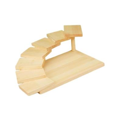 Imagem de Bothyi Sushi Servando bandeja de madeira exibir tábua do prato Platter rack rack robusta japonês sushi prato versátil para restaurante de natal, Quadrado