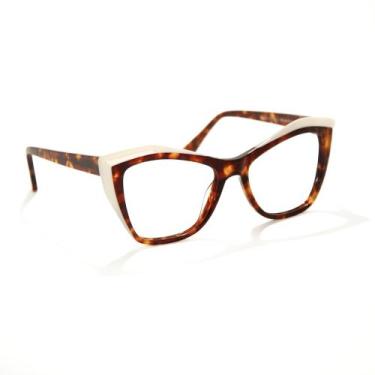 Imagem de Armação para Óculos de Grau Feminino Cat Eye / Gatinho - Rh luxo - RhL