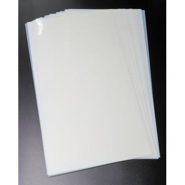 Imagem de 40 folhas de estêncil em branco Mylar de 4 mm, folhas de estêncil de PET translúcidas leitosas de 61 x 30 cm, material de modelo para máquinas de corte, corte a laser, plástico artesanal seguro para