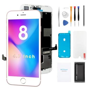 Imagem de Substituição de tela premium para iPhone 8G (4,7 polegadas) - Reparação completa de LCD 3D Touch - Vidro LCD sensível ao toque com adesivo à prova d'água, vidro temperado, ferramentas, instruções