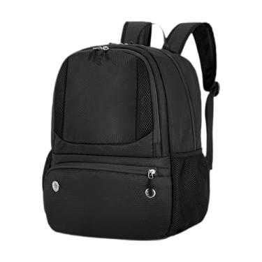 Imagem de Dynwave Mochila de basquete portátil prático mochila de futebol resistente à água ao ar livre, Preto