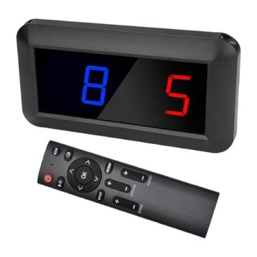 Imagem de Dynwave Placar eletrônico com placar de placar de exibição por portátil remoto placar digital para jogos de bilhar de basquete futebol, Azul E Vermelho