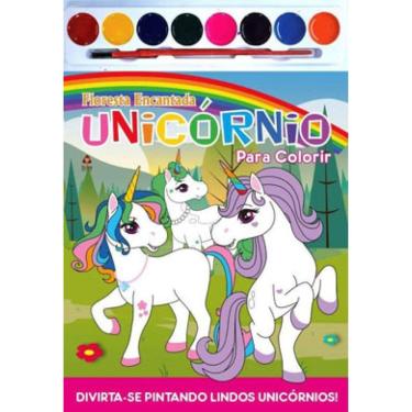 Imagem de Floresta Encantada - Para Colorir - Unicórnios