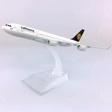 Imagem de Miniatura Avião Comercial Airbus A340 Lufthansa - Escala 1/400