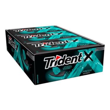 Imagem de Chiclete Trident X Senses Herbal c/ 21unid 168g