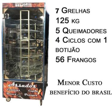 Imagem de Assador de Frango e Carne 56 Frangos Brasgrill BR-55, 220V