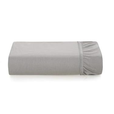 Imagem de Lençol Solteiro King com Elástico Avulso Tom Titânio | Karsten - Karsten | Tudo em cama, mesa, banho e decoração