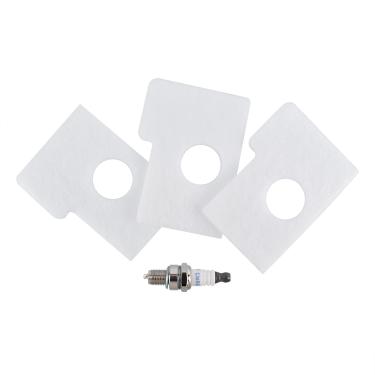 Imagem de Cancanle Vela de ignição L7T e 3 peças de filtro de ar para motosserras Stihl 017 018 MS180 MS170 Nº 11301240800
