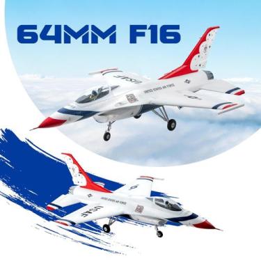 Imagem de Avião RC FMS F-16 Fighting Falcon 64mm EDF Jet PNP 6CH